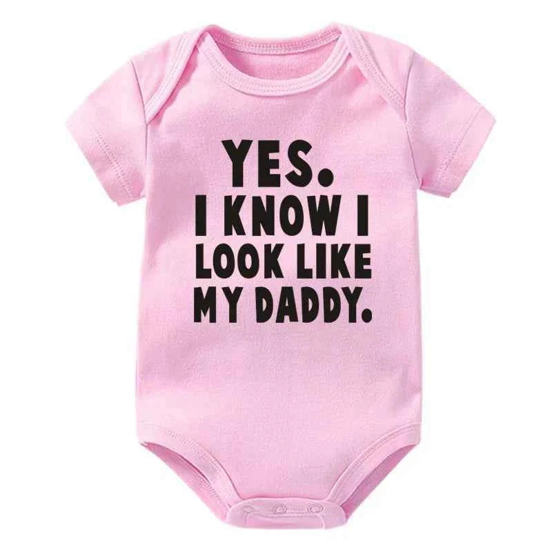 Funny Baby Bodysuit – “Yes I Know I Look Like My Daddy”