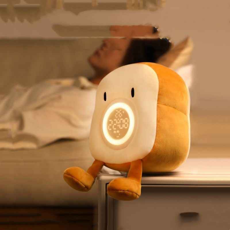 Plush Toast Alarm Clock Light