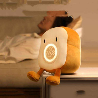 Plush Toast Alarm Clock Light