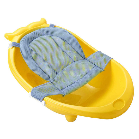 Baby Bath Support Sit Bath Seat Cushion Newsborn Bath Tub Net Soft Bath Pillow Non Slip Bath Floating Mesh Cushion Universal Safe Bathing Cushion Pad Mat