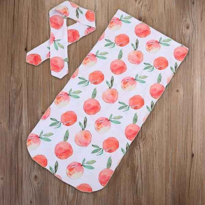 Baby Floral Sleep Robe with Headband and Swaddle Set