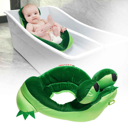 EASICOZI Cute Shape Baby Bath tub Soft Sink Bather New Born Bath Mat (Blue)