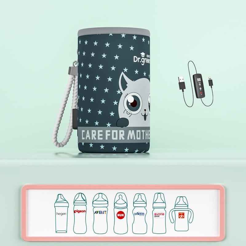 Portable USB Baby Bottle Warmer Heating Jacket