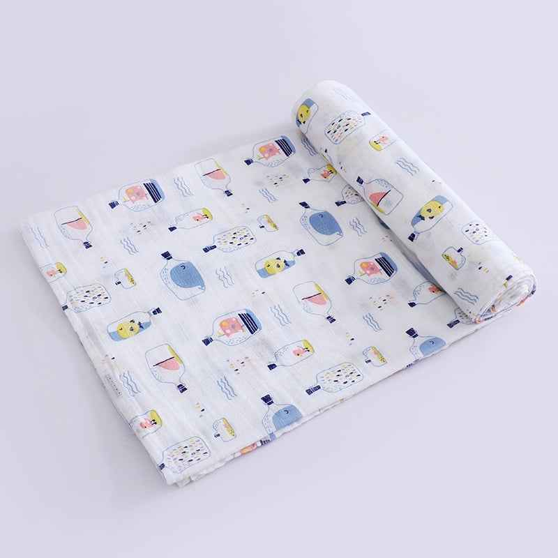 Bamboo Cotton Newborn Blankets and Swaddling Towels