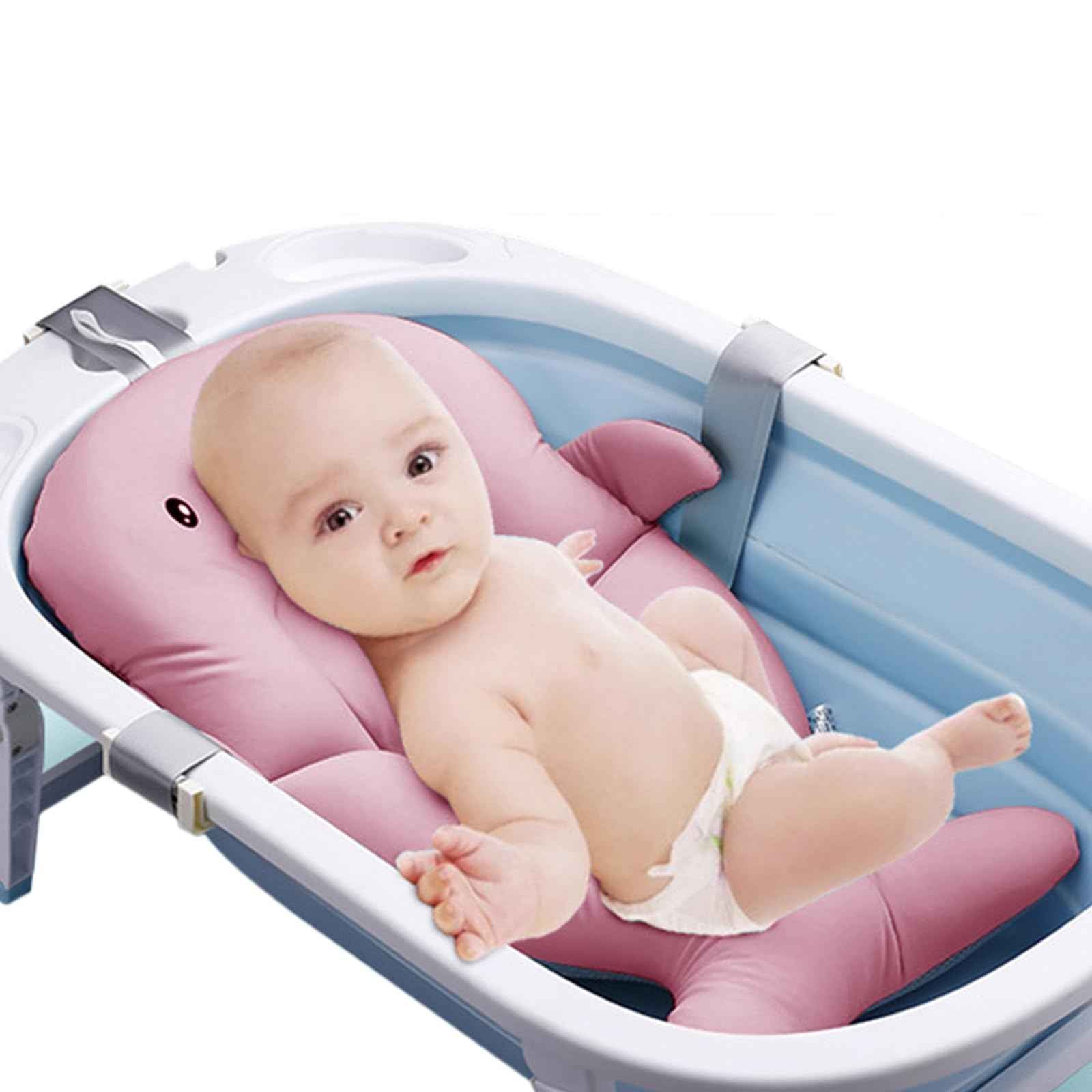 Infant Bath Tub for Sink Soft Swimsuit Fabric Suspension Cute Baby to Toddler Baby Bath Tub Newborn Bath Support for SinkBathtub