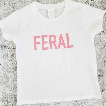 Funny Toddler T-Shirt – FERAL Baby Bodysuit for Playful Kids