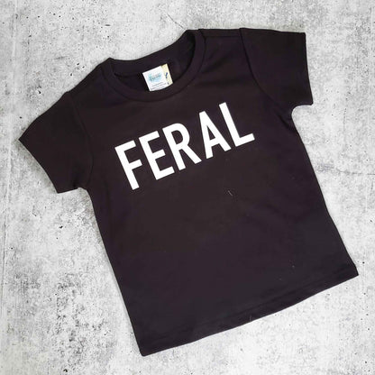 Funny Toddler T-Shirt – FERAL Baby Bodysuit for Playful Kids