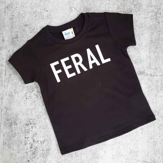 Funny Toddler T-Shirt – FERAL Baby Bodysuit for Playful Kids