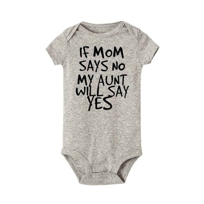 Funny Newborn Baby Romper – Cotton Short Sleeve Romper