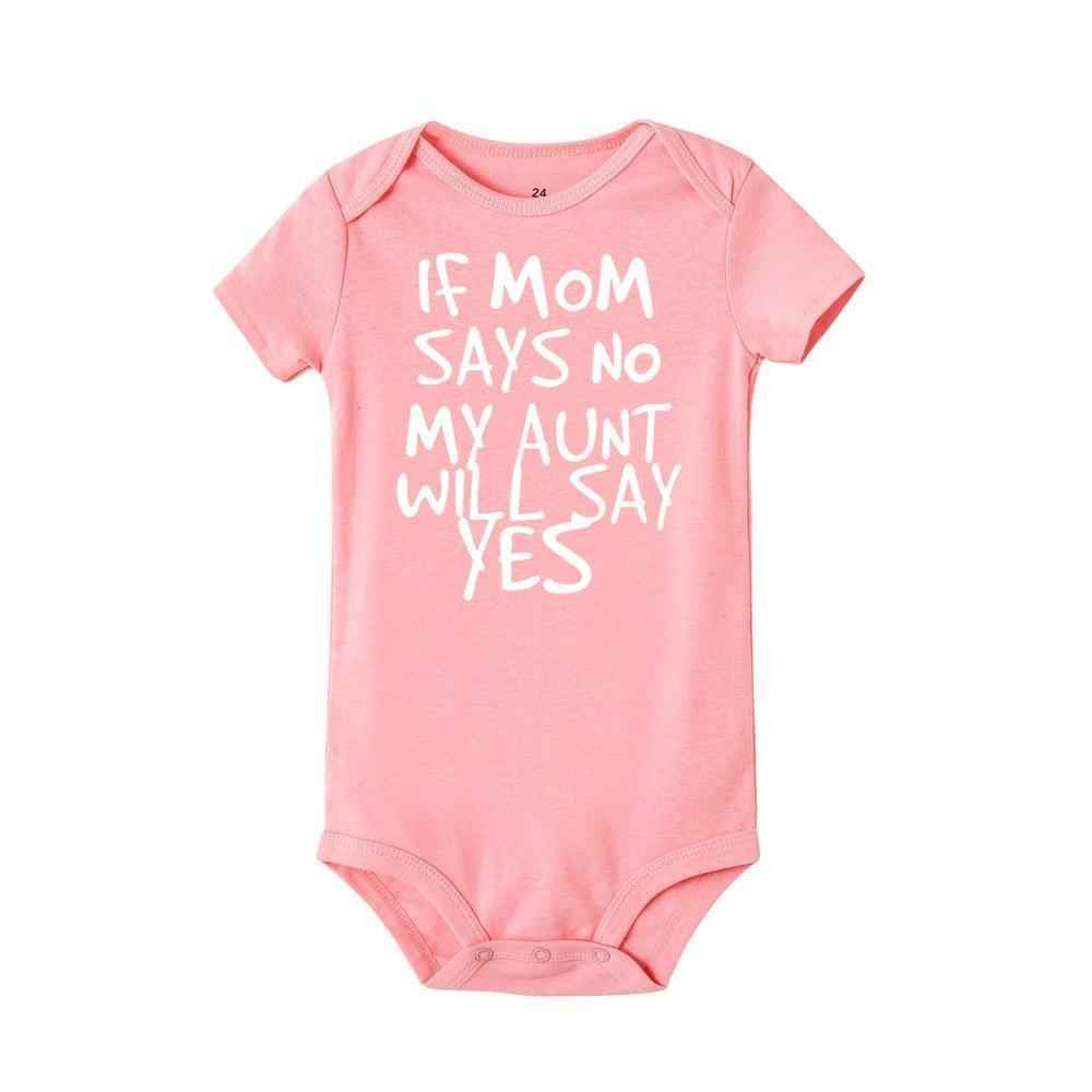 Funny Newborn Baby Romper – Cotton Short Sleeve Romper