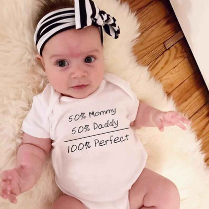 Funny Newborn Baby Romper – Cotton Short Sleeve Romper