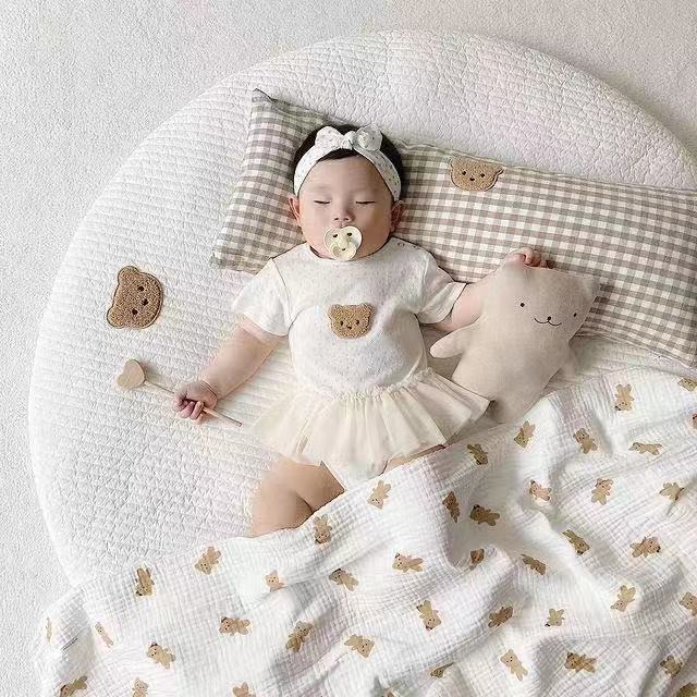 Plaid Bear Baby Bed Pillow 6.jpeg