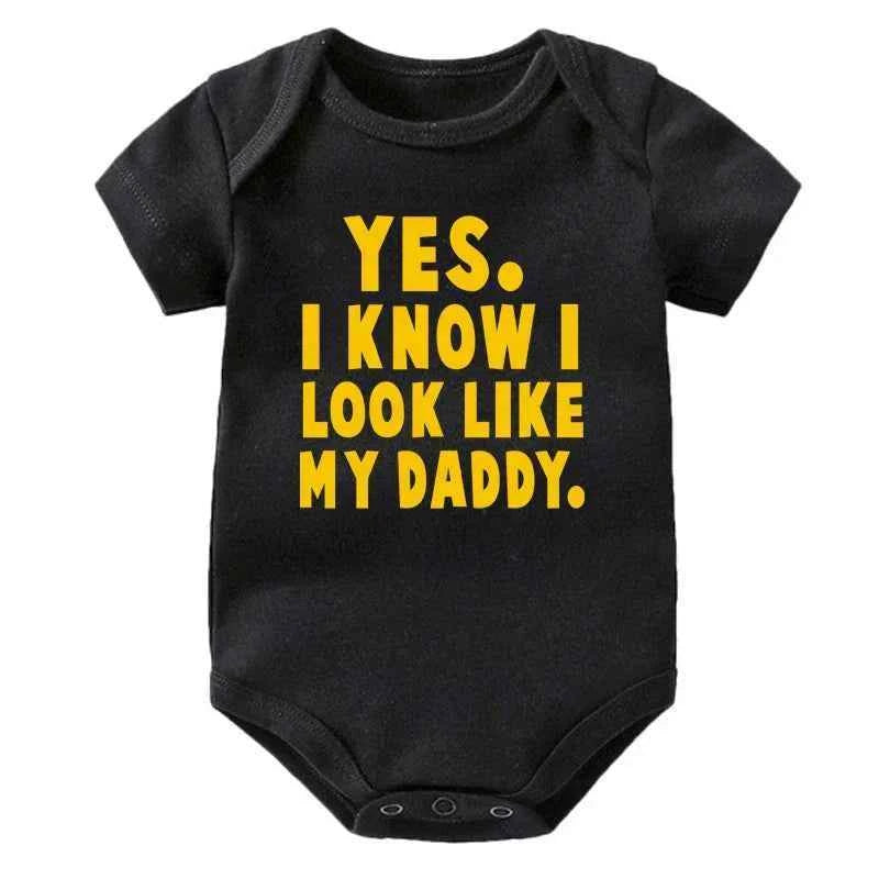 Funny Baby Bodysuit – “Yes I Know I Look Like My Daddy”