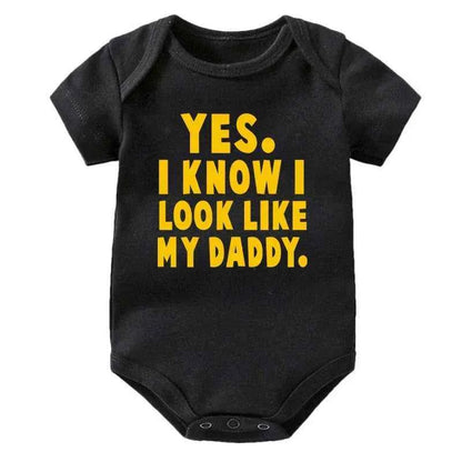 Funny Baby Bodysuit – “Yes I Know I Look Like My Daddy”