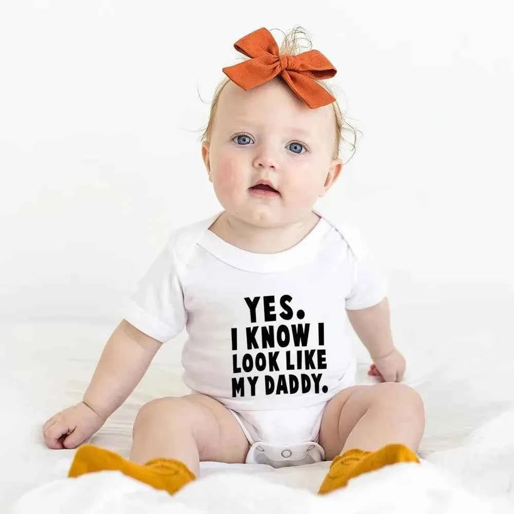 Funny Baby Bodysuit – “Yes I Know I Look Like My Daddy”