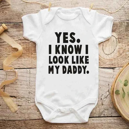 Funny Baby Bodysuit – “Yes I Know I Look Like My Daddy”