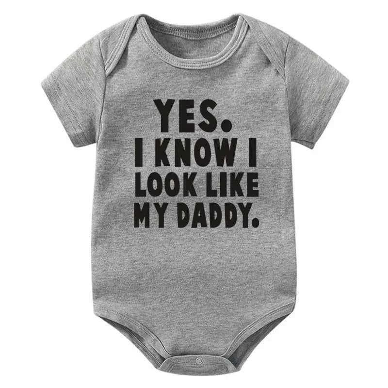 Funny Baby Bodysuit – “Yes I Know I Look Like My Daddy”