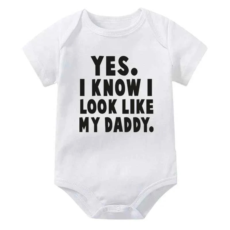 Funny Baby Bodysuit – “Yes I Know I Look Like My Daddy”