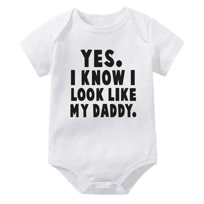 Funny Baby Bodysuit – “Yes I Know I Look Like My Daddy”