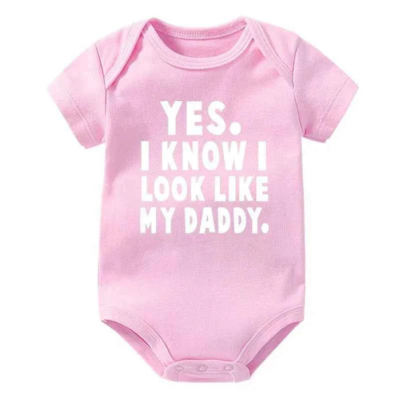 Funny Baby Bodysuit – “Yes I Know I Look Like My Daddy”