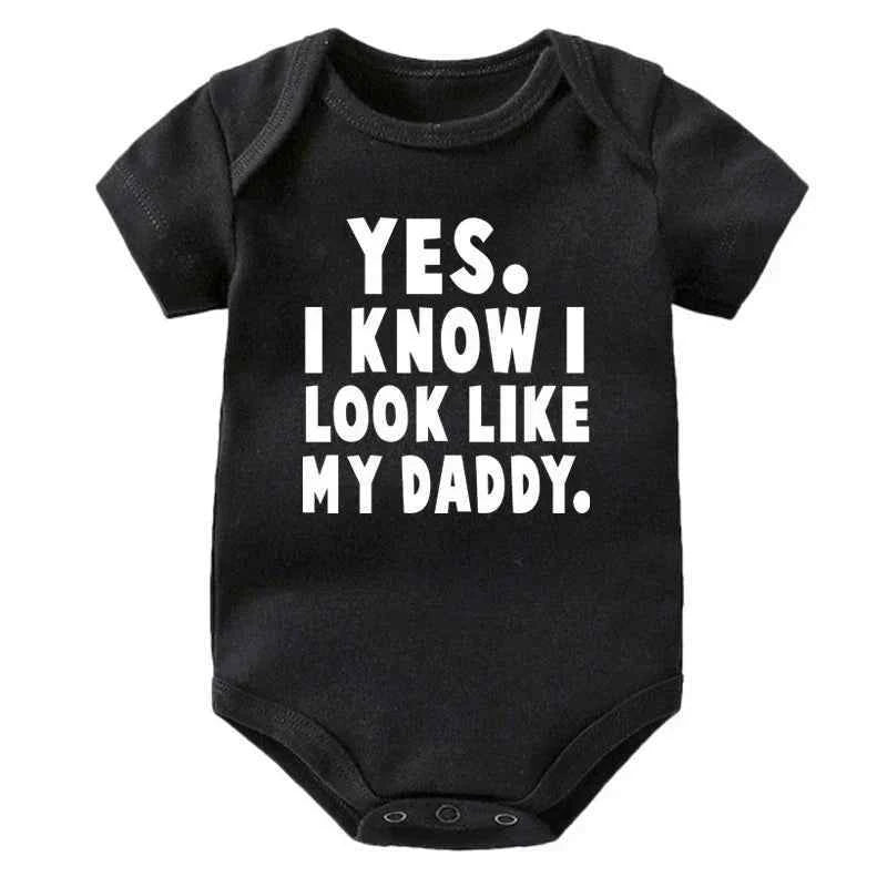 Funny Baby Bodysuit – “Yes I Know I Look Like My Daddy”