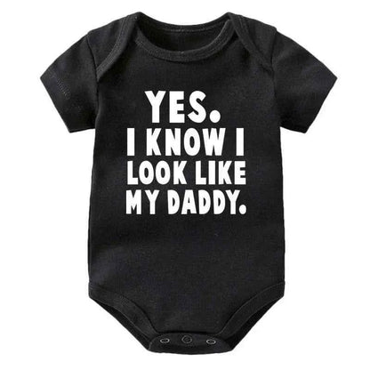 Funny Baby Bodysuit – “Yes I Know I Look Like My Daddy”
