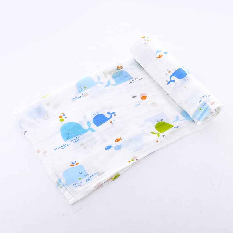 Bamboo Cotton Newborn Blankets and Swaddling Towels
