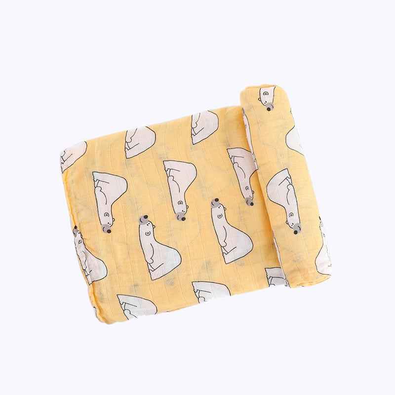 Bamboo Cotton Newborn Blankets and Swaddling Towels