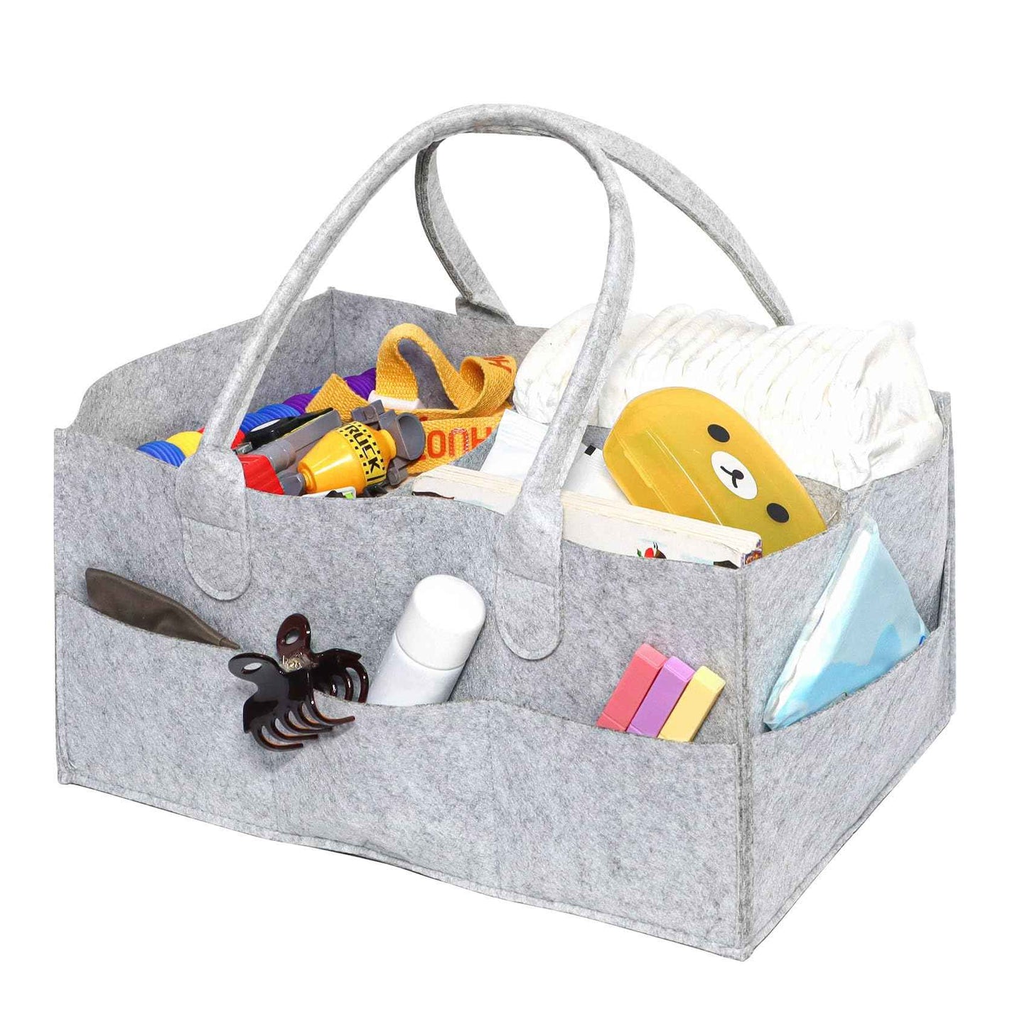 Vitoler Diaper CaddyCaddy Organizer With HandleNewborn Essentials Must Haves for Changing Table Nursery Diaper Station