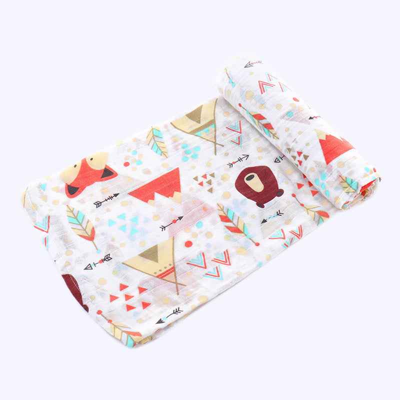 Newborn Blankets featuring colorful patterns, ideal for swaddling and gentle on baby's skin.