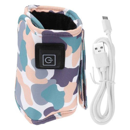 Toyvian 1Pcs USB Baby Bottle Warmer 3 Gears Temperature Adjustable Bottle Warmer Insulated Milk Bottle Bag Portable Breastmilk Warmer Bag