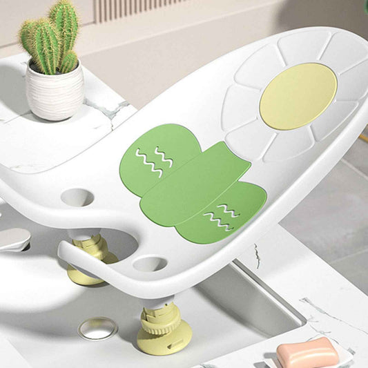 Baby Bath Support Ergonomics Infant Bath Support Tub Multifunctional for Household (Pearl White)