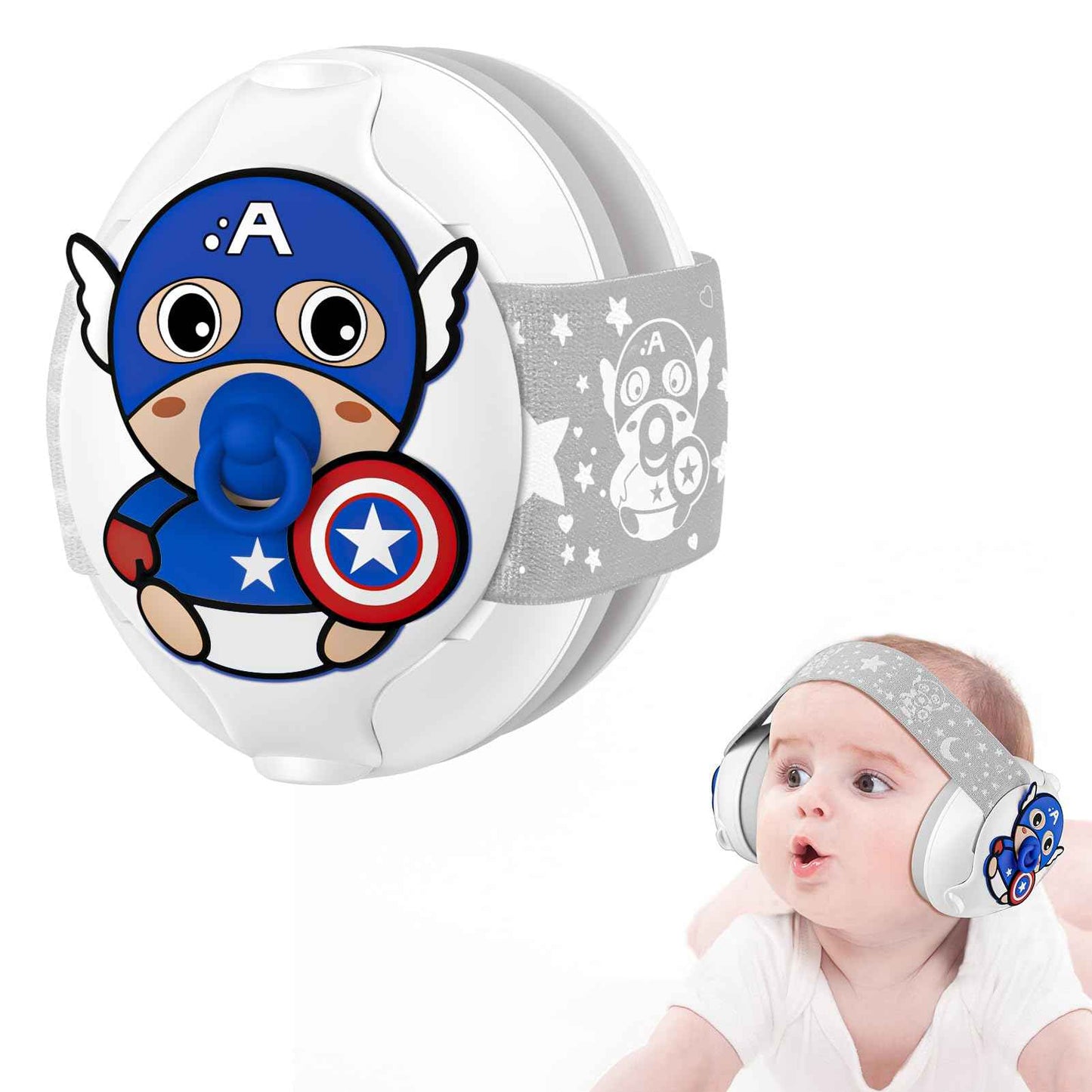 Labeopuwu Baby Headphones-Infant Ear Protection for Babies 0-36 Months25dB NRR Baby Noise Cancelling Earmuffs for Improves Sleep Ideal Baby Travel Essentials for Airplane/Sleep/Outdoor